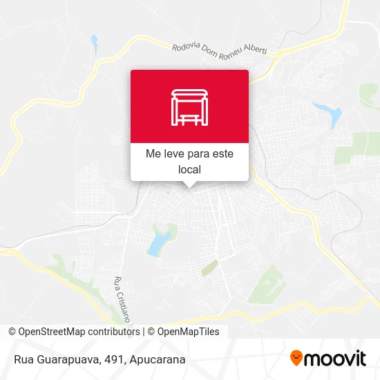 Rua Guarapuava, 491 mapa