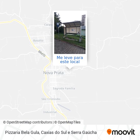 Pizzaria Bela Gula mapa