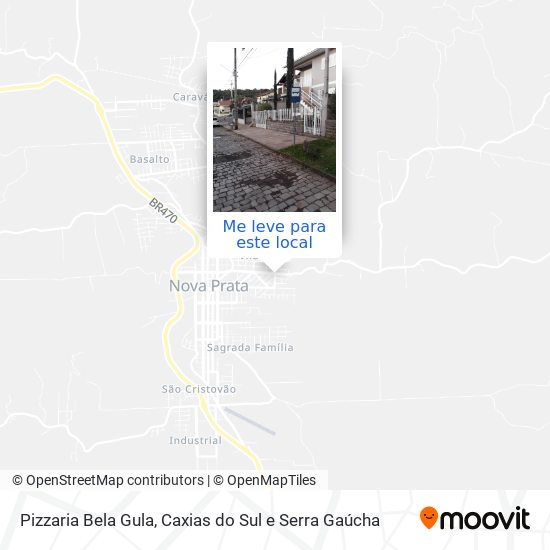 Pizzaria Bela Gula mapa