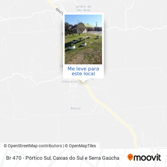 Br 470 - Pórtico Sul mapa