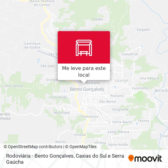 Rodoviária - Bento Gonçalves mapa