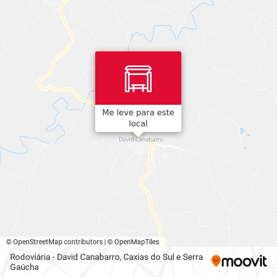 Rodoviária - David Canabarro mapa