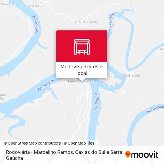 Rodoviária - Marcelino Ramos mapa