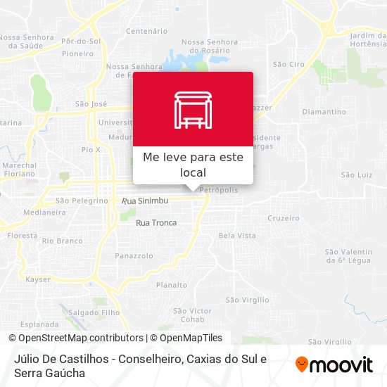 Júlio De Castilhos - Conselheiro mapa