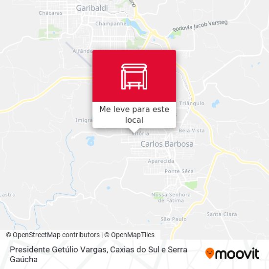 Presidente Getúlio Vargas mapa