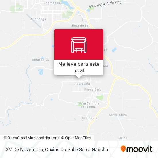 XV De Novembro mapa