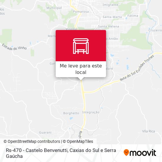 Rs-470 - Castelo Benvenutti mapa