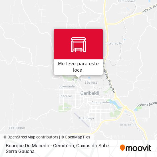 Buarque De Macedo - Cemitério mapa