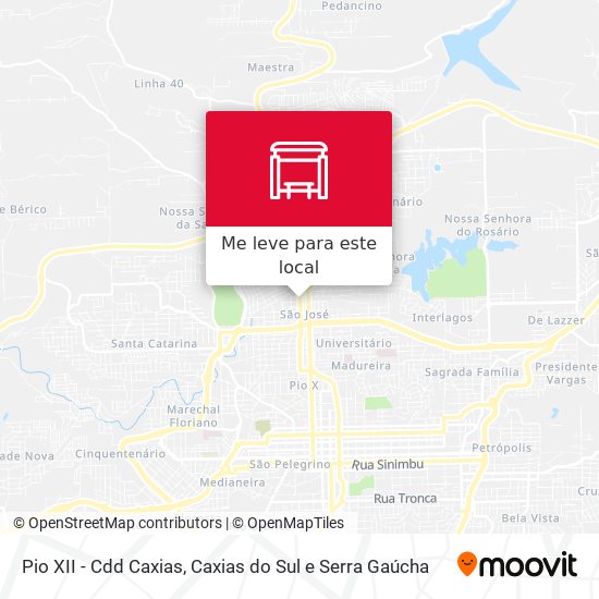 Pio XII - Cdd Caxias mapa