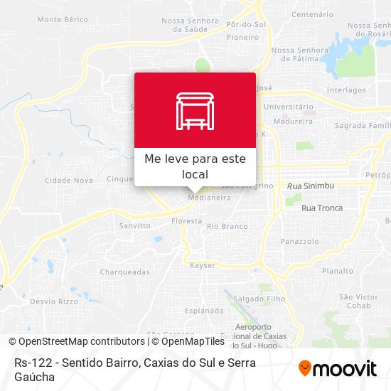 Rs-122 - Sentido Bairro mapa