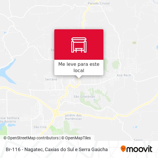 Br-116 - Nagatec mapa