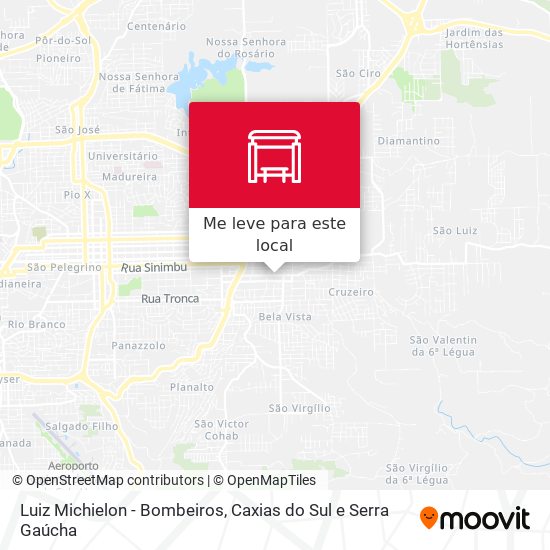 Luiz Michielon - Bombeiros mapa