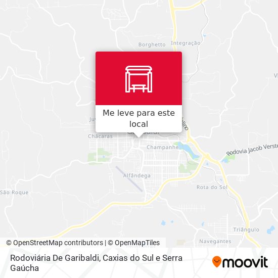Rodoviária De Garibaldi mapa