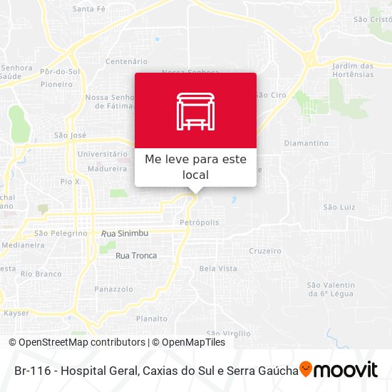 Br-116 - Hospital Geral mapa