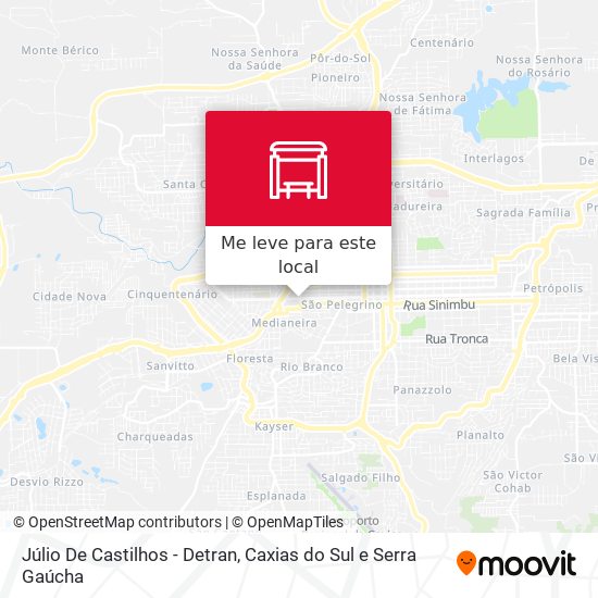 Júlio De Castilhos - Detran mapa