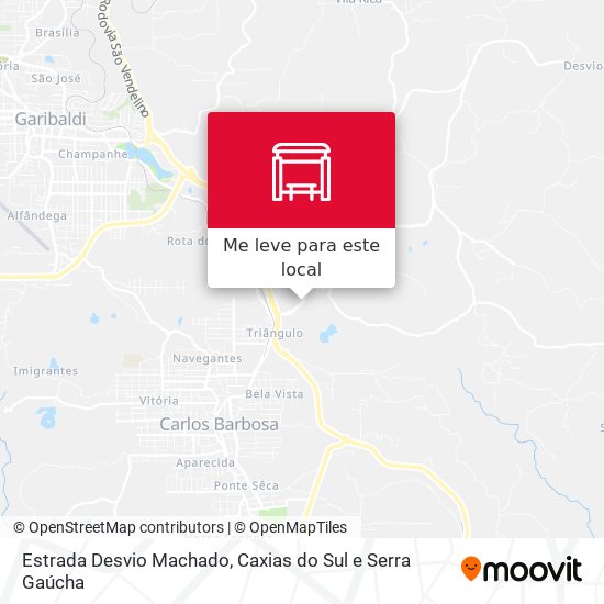 Estrada Desvio Machado mapa