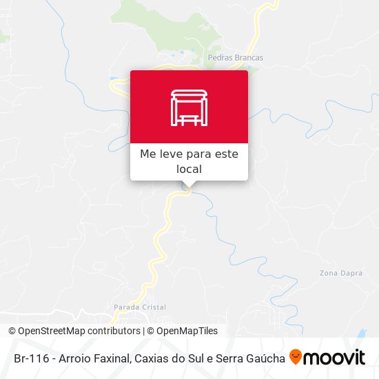 Br-116 - Arroio Faxinal mapa