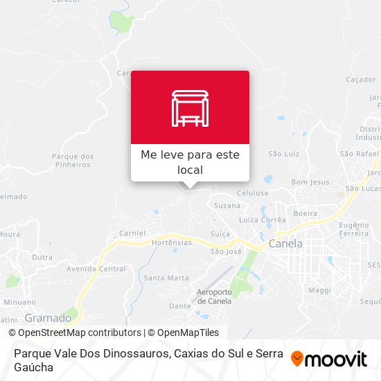 Parque Vale Dos Dinossauros mapa