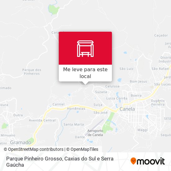 Parque Pinheiro Grosso mapa