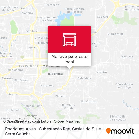 Rodrigues Alves - Subestação Rge mapa
