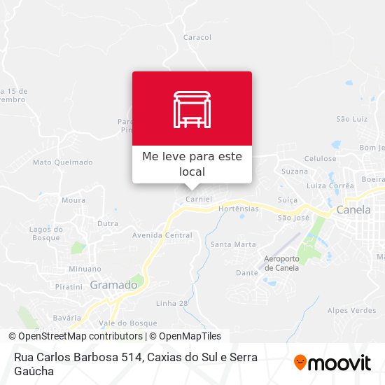 Rua Carlos Barbosa 514 mapa