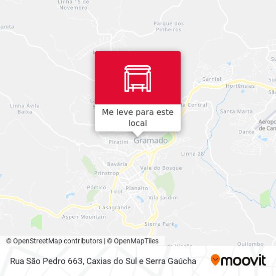 Rua São Pedro 663 mapa