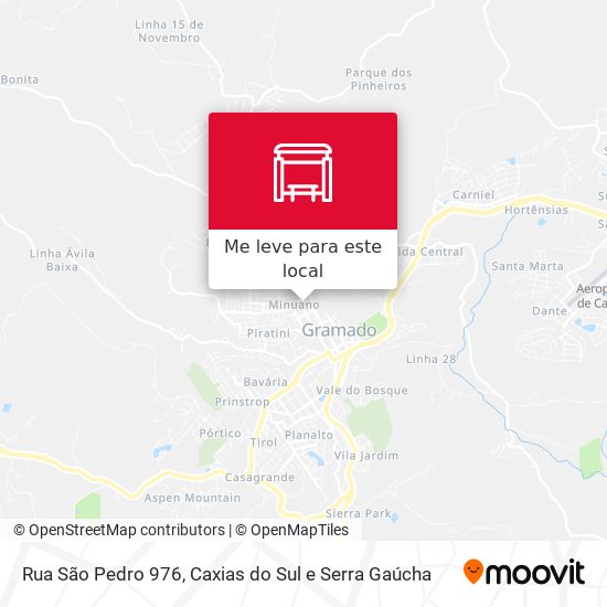 Rua São Pedro 976 mapa
