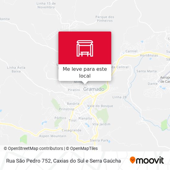 Rua São Pedro 752 mapa