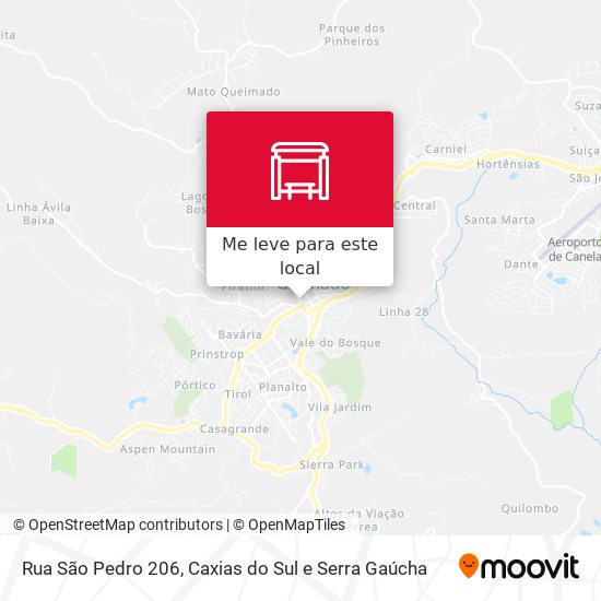 Rua São Pedro 206 mapa