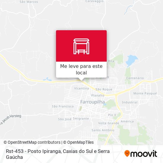 Rst-453 - Posto Ipiranga mapa