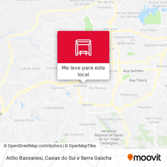 Atílio Bassanesi mapa