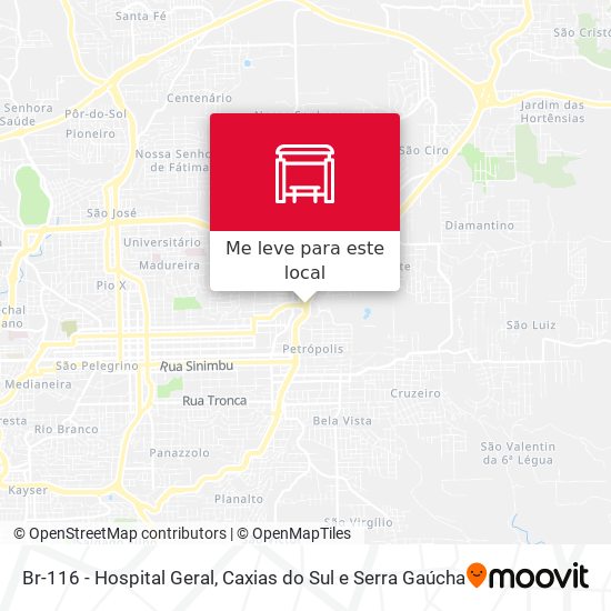 Br-116 - Hospital Geral mapa