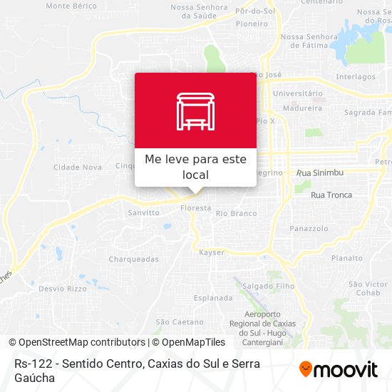 Rs-122 - Sentido Centro mapa