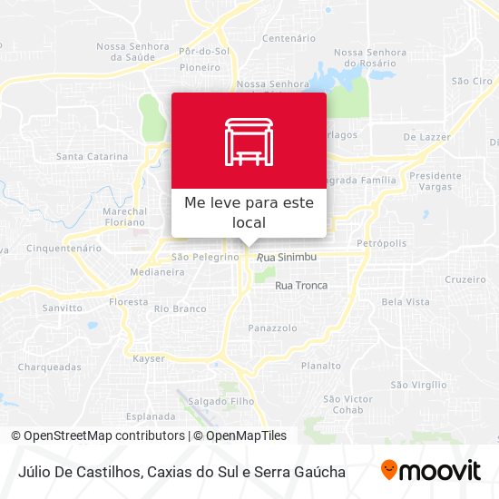 Júlio De Castilhos mapa