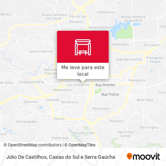 Júlio De Castilhos mapa