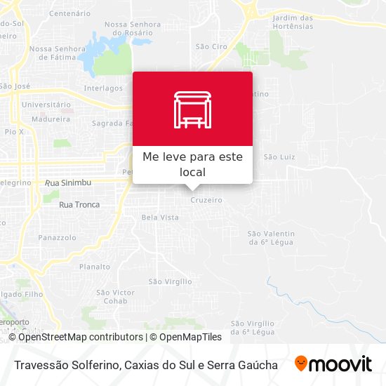 Travessão Solferino mapa