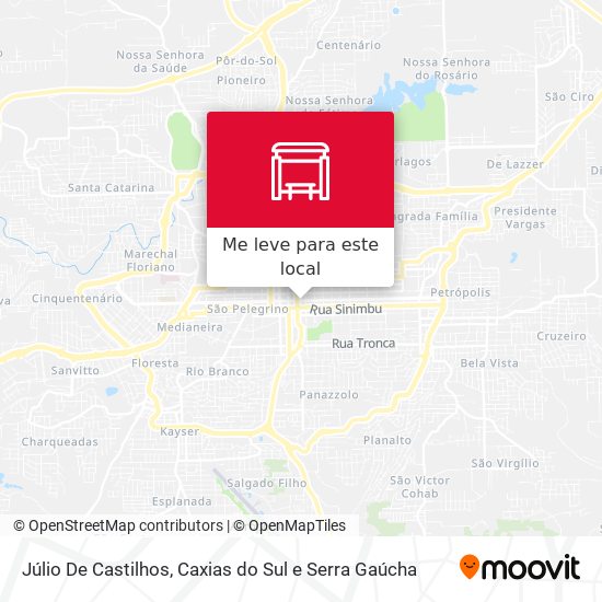 Júlio De Castilhos mapa