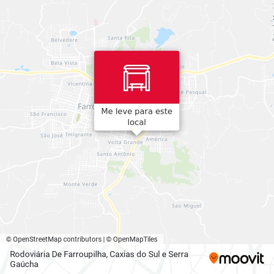 Rodoviária De Farroupilha mapa