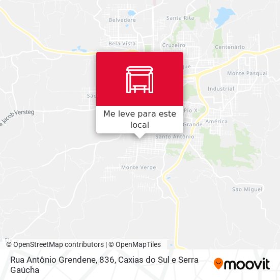 Rua Antônio Grendene, 836 mapa