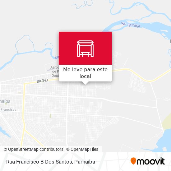 Rua Francisco B Dos Santos mapa