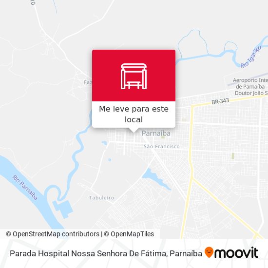 Parada Hospital Nossa Senhora De Fátima mapa
