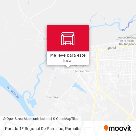 Parada 1º Regonal De Parnaíba mapa
