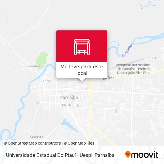 Universidade Estadual Do Piauí - Uespi mapa