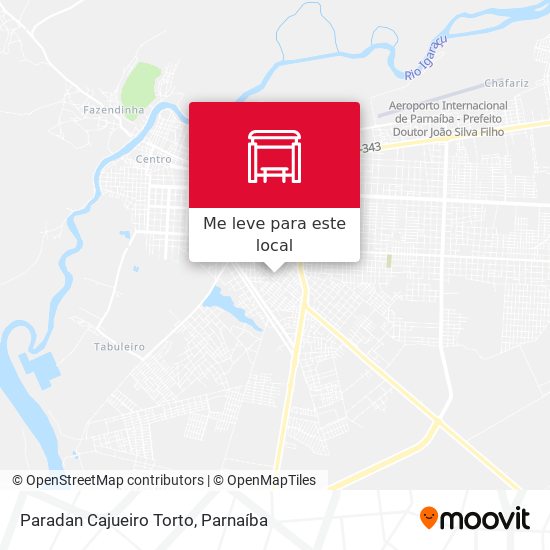 Paradan Cajueiro Torto mapa
