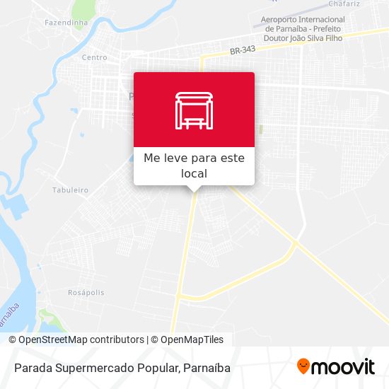 Parada Supermercado Popular mapa