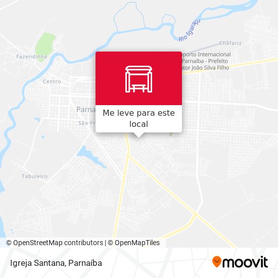 Igreja Santana mapa