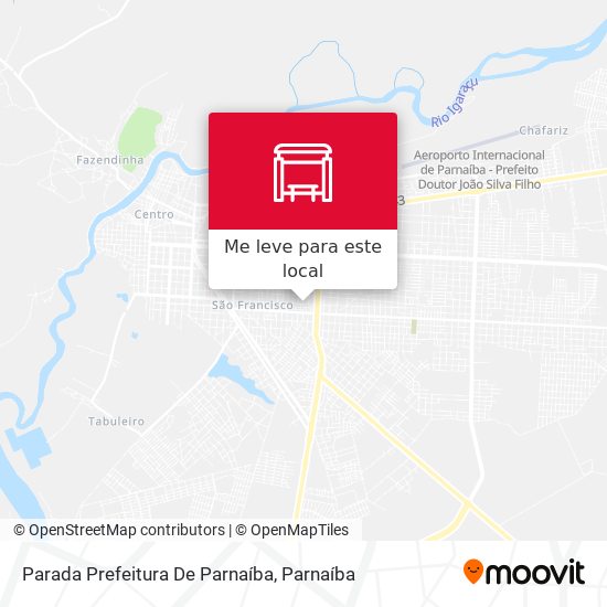 Parada Prefeitura De Parnaíba mapa