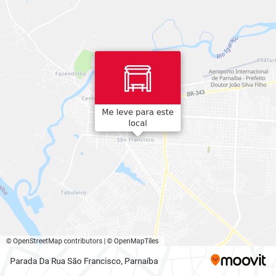 Parada Da Rua São Francisco mapa