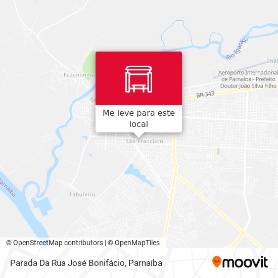 Parada Da Rua José Bonifácio mapa
