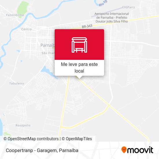 Coopertranp - Garagem mapa